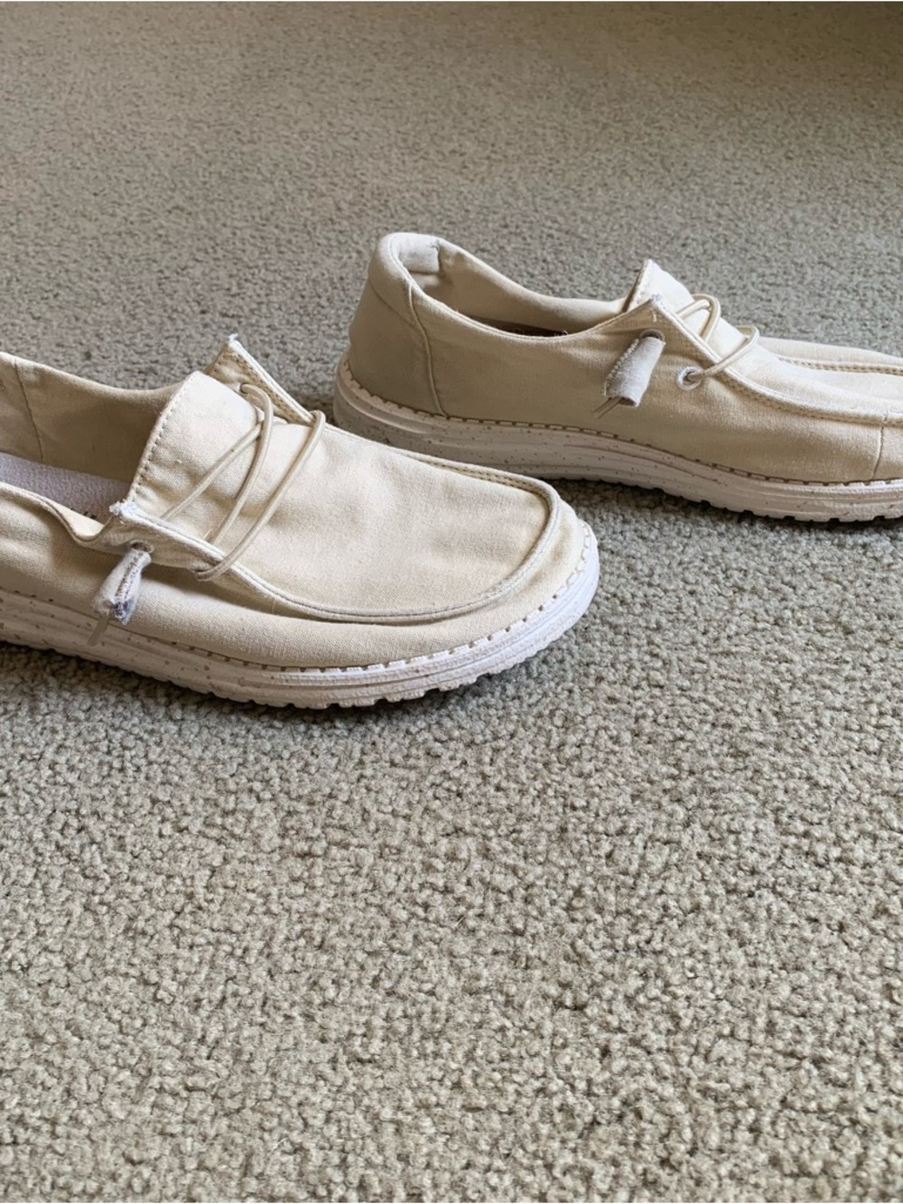 Hey Dude Women's Wendy Slip-On Loafers in Light Beige - Picture 2 of 9